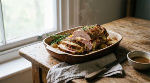 Veal Orloff Roast: Accordion-Style with Ham & Cheese