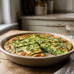 Spring Garden Frittata with Fresh Peas & Herbs